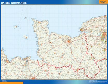 Mapa Baisse Normandie en Francia