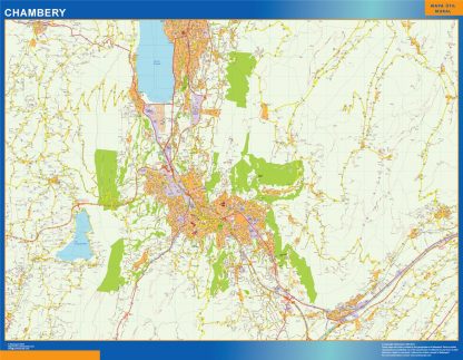 Mapa Chambery en Francia