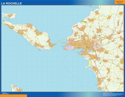 Mapa La Rochelle en Francia