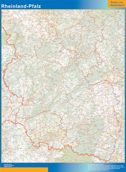Mapa Rheinland Pfalz