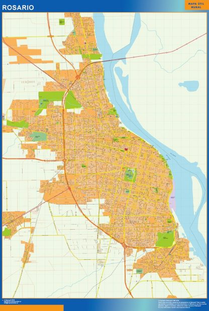 Mapa Rosario en Argentina