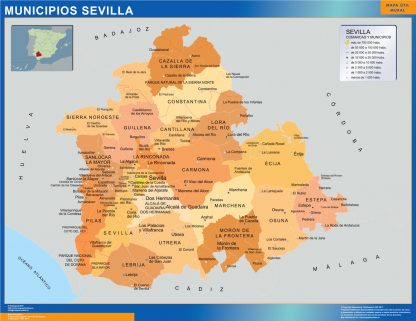 Mapa Sevilla por municipios
