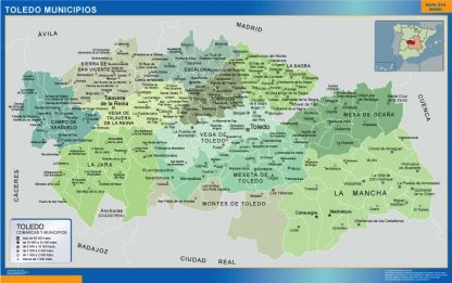 Mapa Toledo por municipios