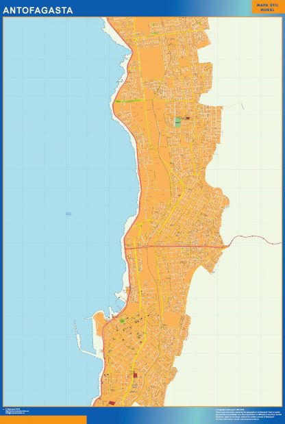 Mapa de Antofagasta en Chile