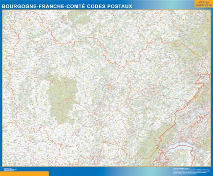 Región Bourgogne Franche Comte codigos postales